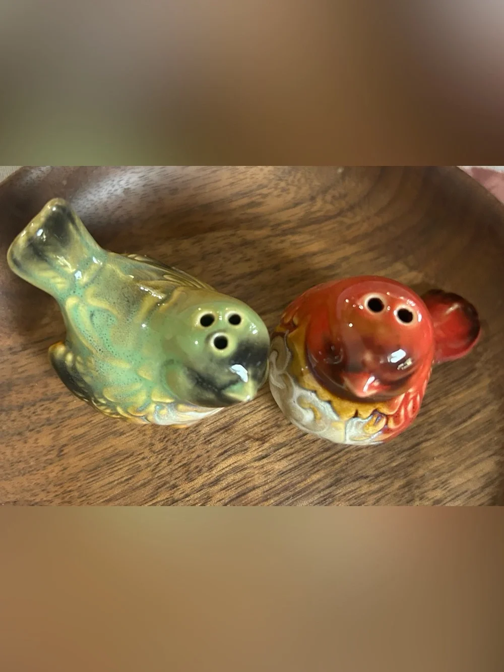 🐕3/20 Ceramic Bird Salt and Pepper Shakers